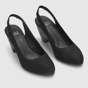 Eileen Fisher Milla Tumbled Nubuck Slingback Shoes